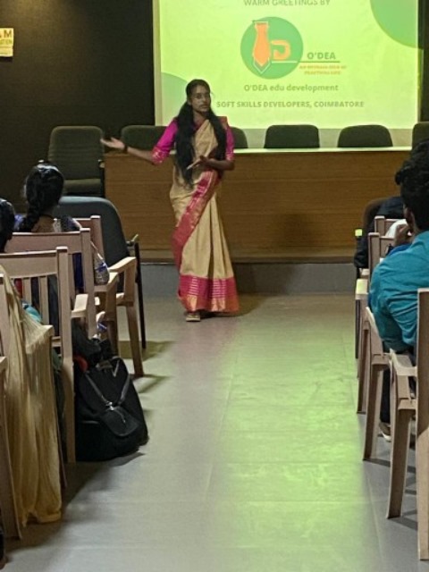 Our ODEA development founder training students in the auditorium.